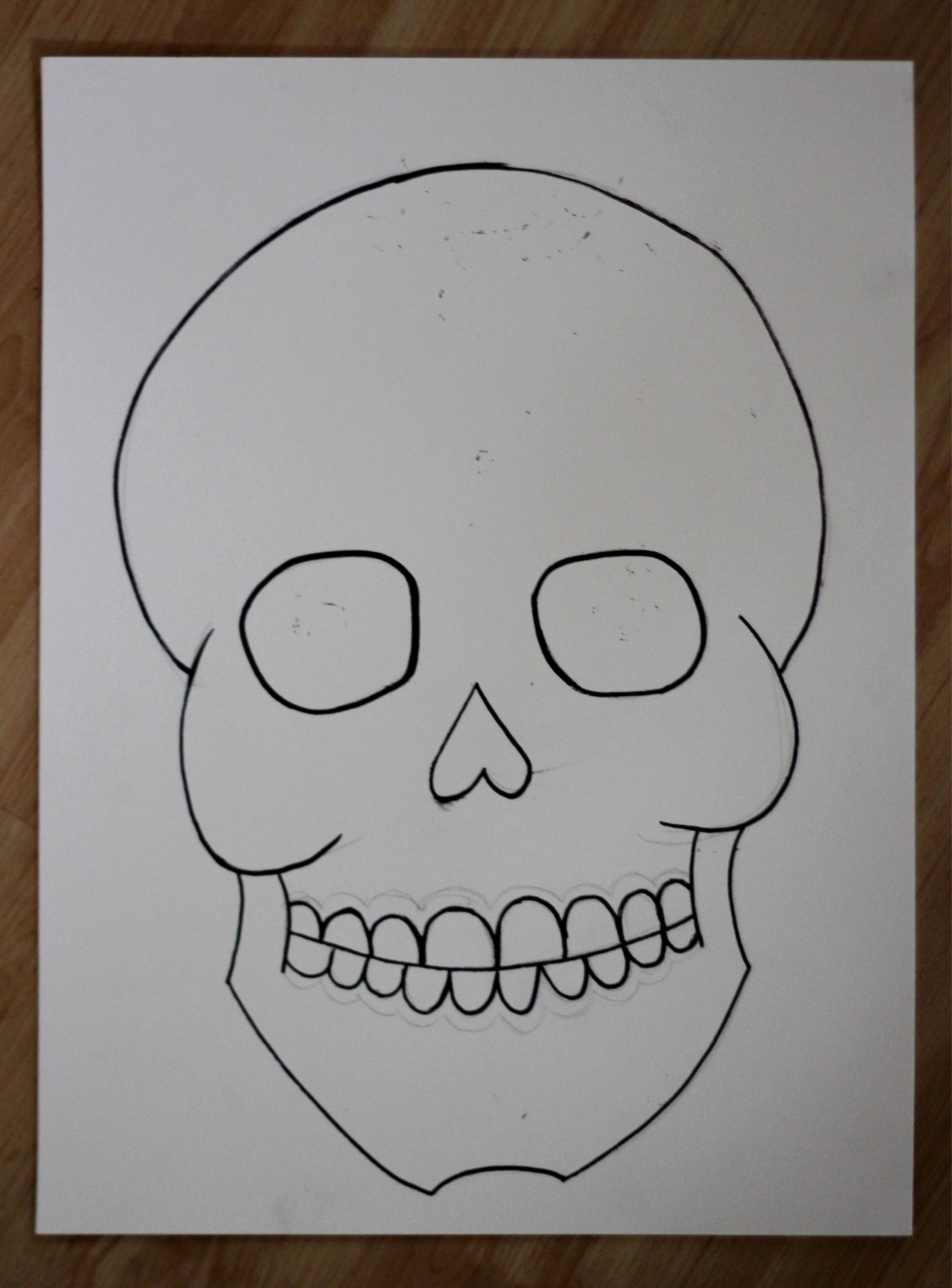 Sugar Skull Outlines Fresh Halloween