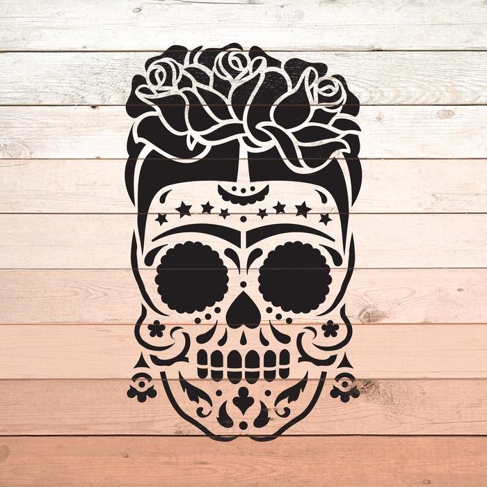 Sugar Skull Pumpkin Carving Stencils Beautiful Sugar Skull Frida Stencil