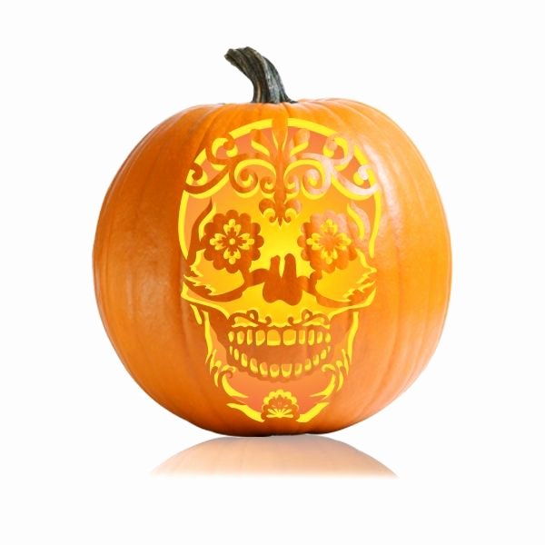 Sugar Skull Pumpkin Carving Stencils New Best 25 Sugar Skull Pumpkin Ideas On Pinterest