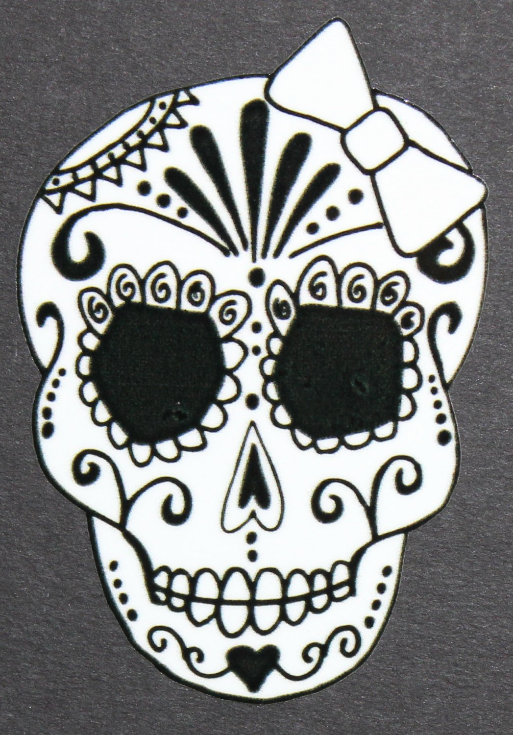 Sugar Skull Pumpkin Stencil Fresh Day Of the Dead Art Girl Sugar Skull Car Sticker 39 46