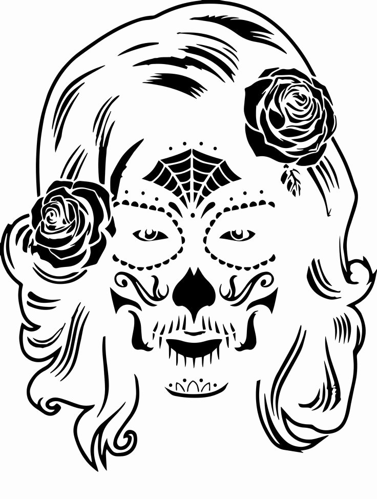 Sugar Skull Pumpkin Stencil Unique Best 25 Sugar Skull Pumpkin Ideas On Pinterest