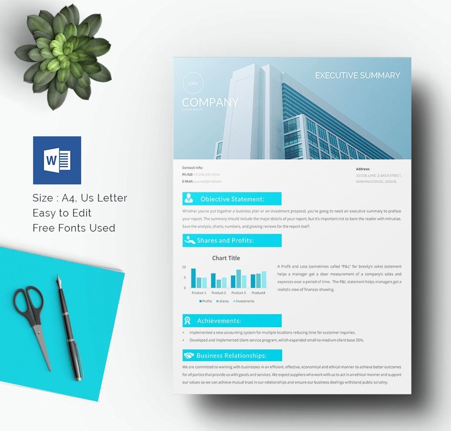 Summary Document Template Best Of 31 Executive Summary Templates Free Sample Example
