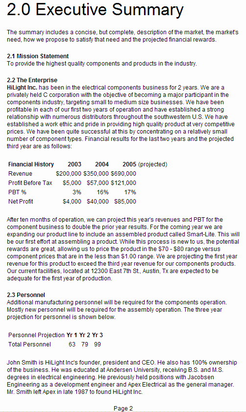 Summary Document Template Inspirational 13 Executive Summary Templates Excel Pdf formats