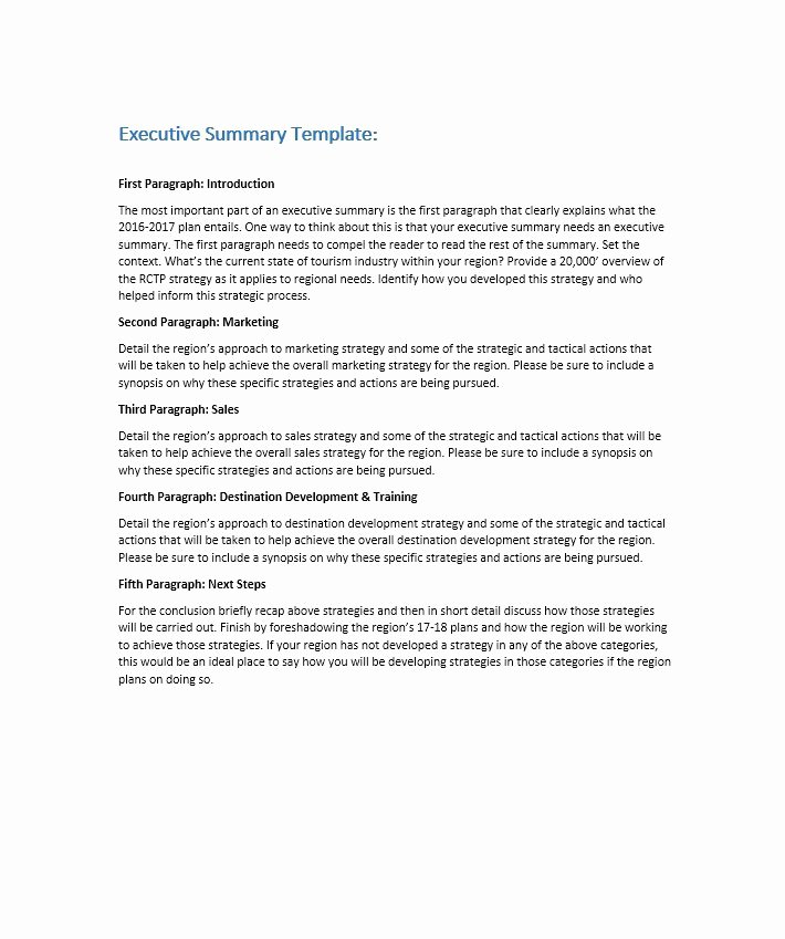 Summary Document Template New 30 Perfect Executive Summary Examples &amp; Templates