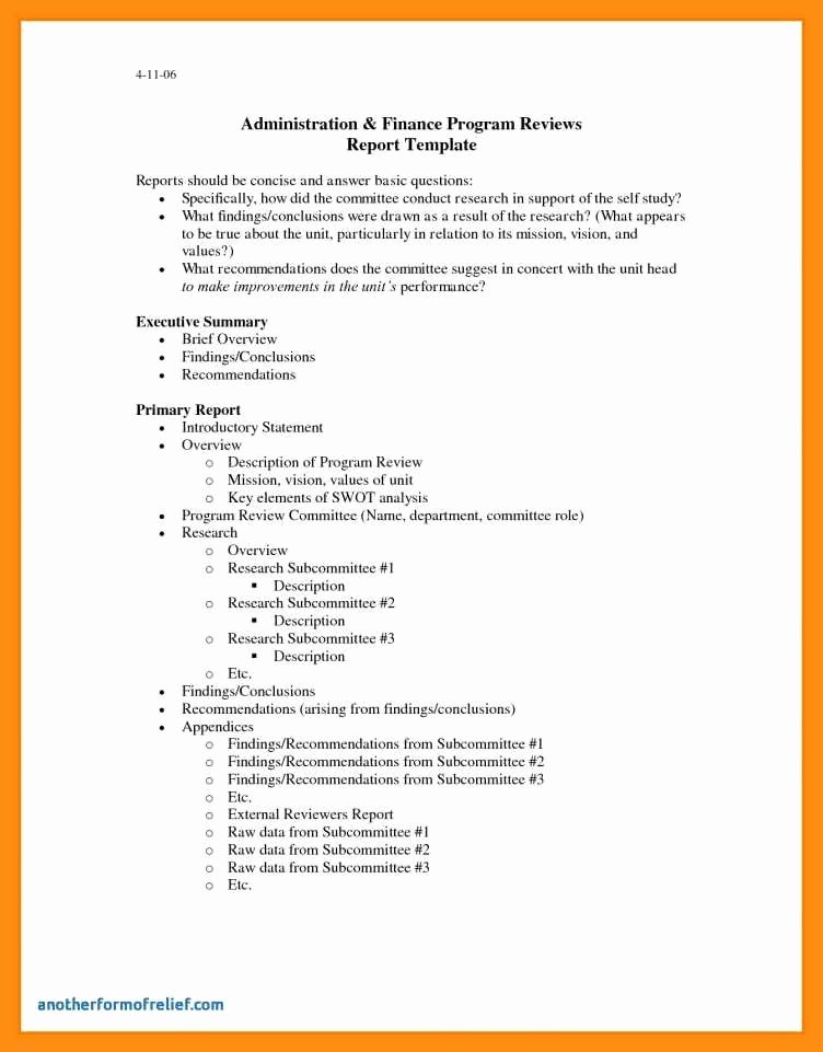 Summary Report format Elegant 9 10 Samples Of Executive Summary Report