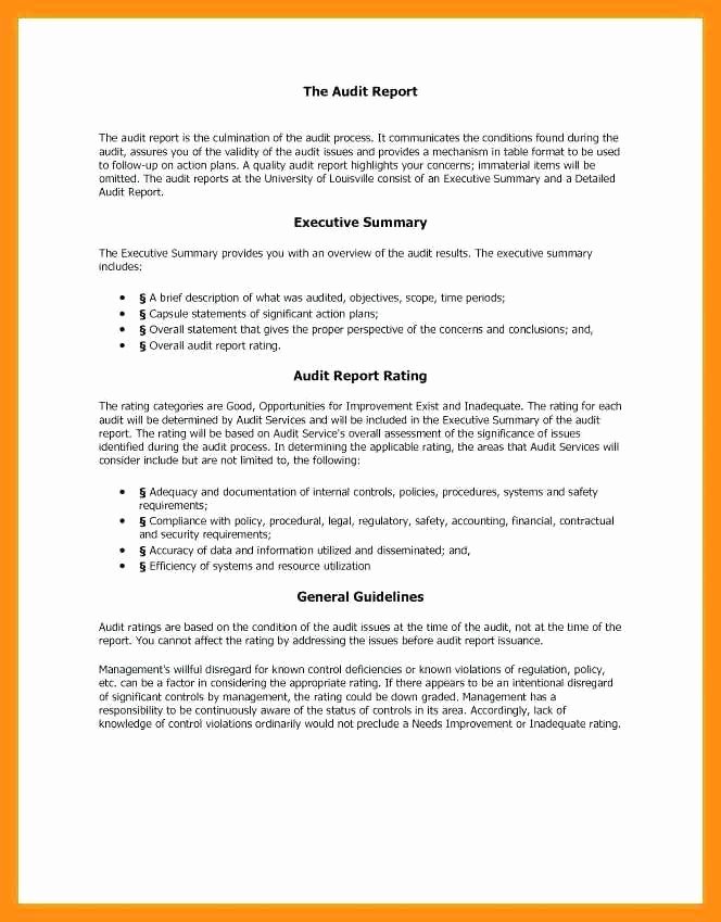 Summary Report format New 9 10 Samples Of Executive Summary Report