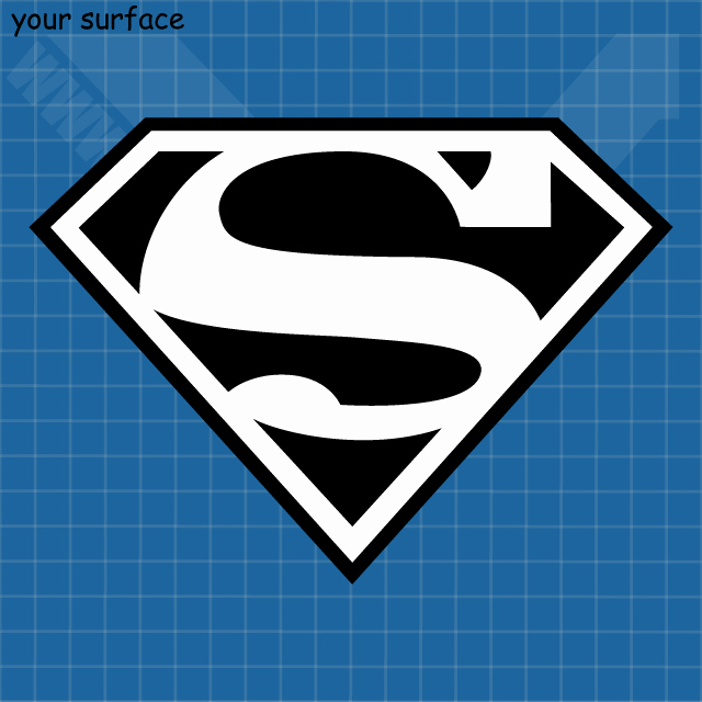 Superman Logo Stencil Awesome Dc Ic Vinyl Decals and Paint Stencils