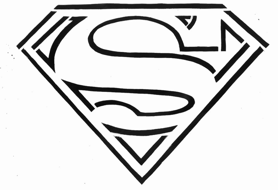 Superman Logo Stencil Best Of Superman Logo Stencil Superman Logo Template Clipart