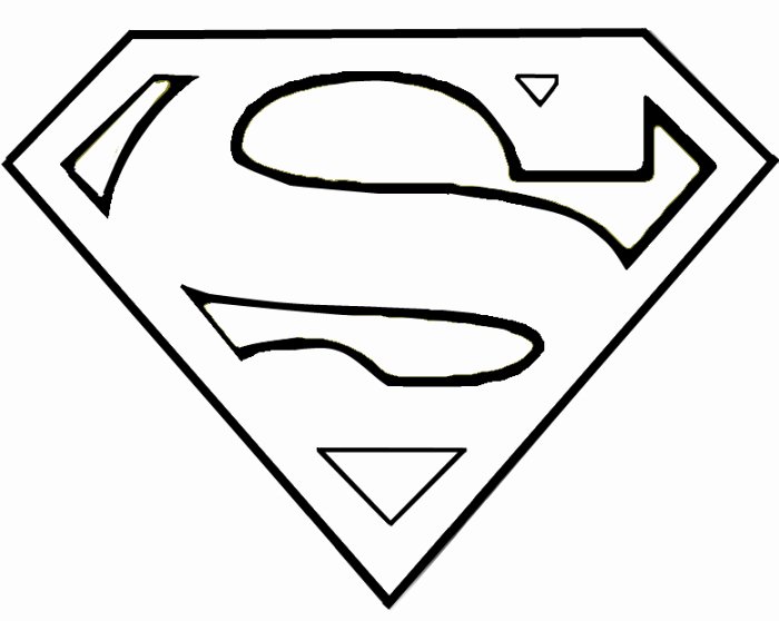 Superman Logo Stencil Best Of Superman Logo Template Clipart Best