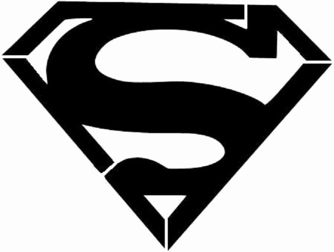 Superman Logo Stencil Elegant Superman Logo Chest Sign Stencil