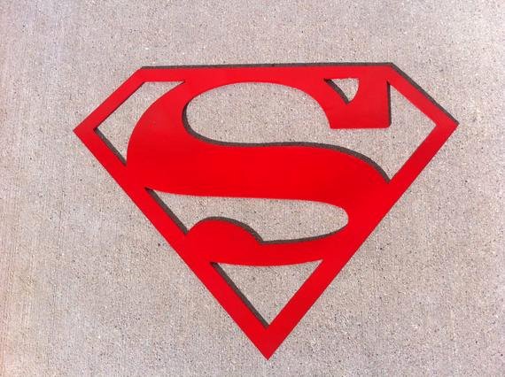 Superman Logo Stencil Fresh 6 Inch Superman Logo Symbol Metal Art ornament by Thorsforge