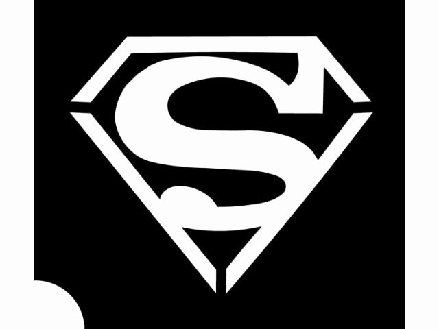 Superman Logo Stencil Luxury Plantilla Superman 01 Plantillas