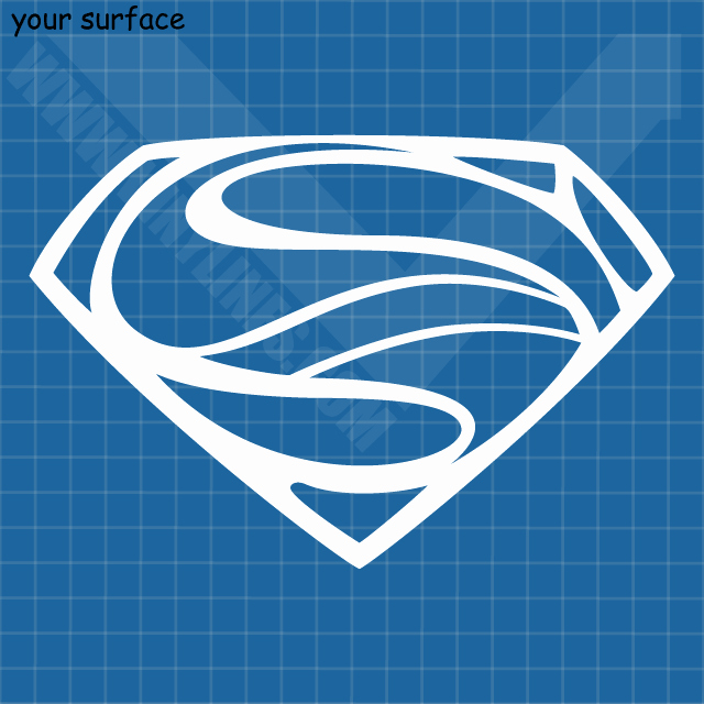 Superman Logo Stencils Awesome Custom Made Superman Decals and Paint Stencils