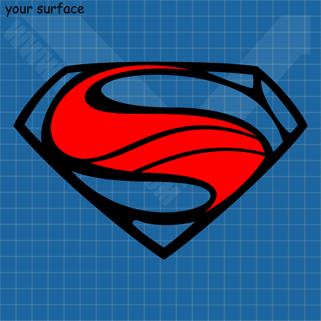 Superman Logo Stencils Fresh Stylized New Superman Symbol Vinyl Decal Paint Stencil