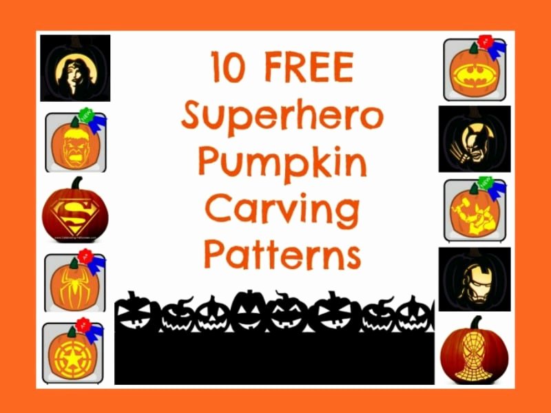 Superman Pumpkin Stencil Printable Best Of 10 Free Superhero Pumpkin Carving Patterns