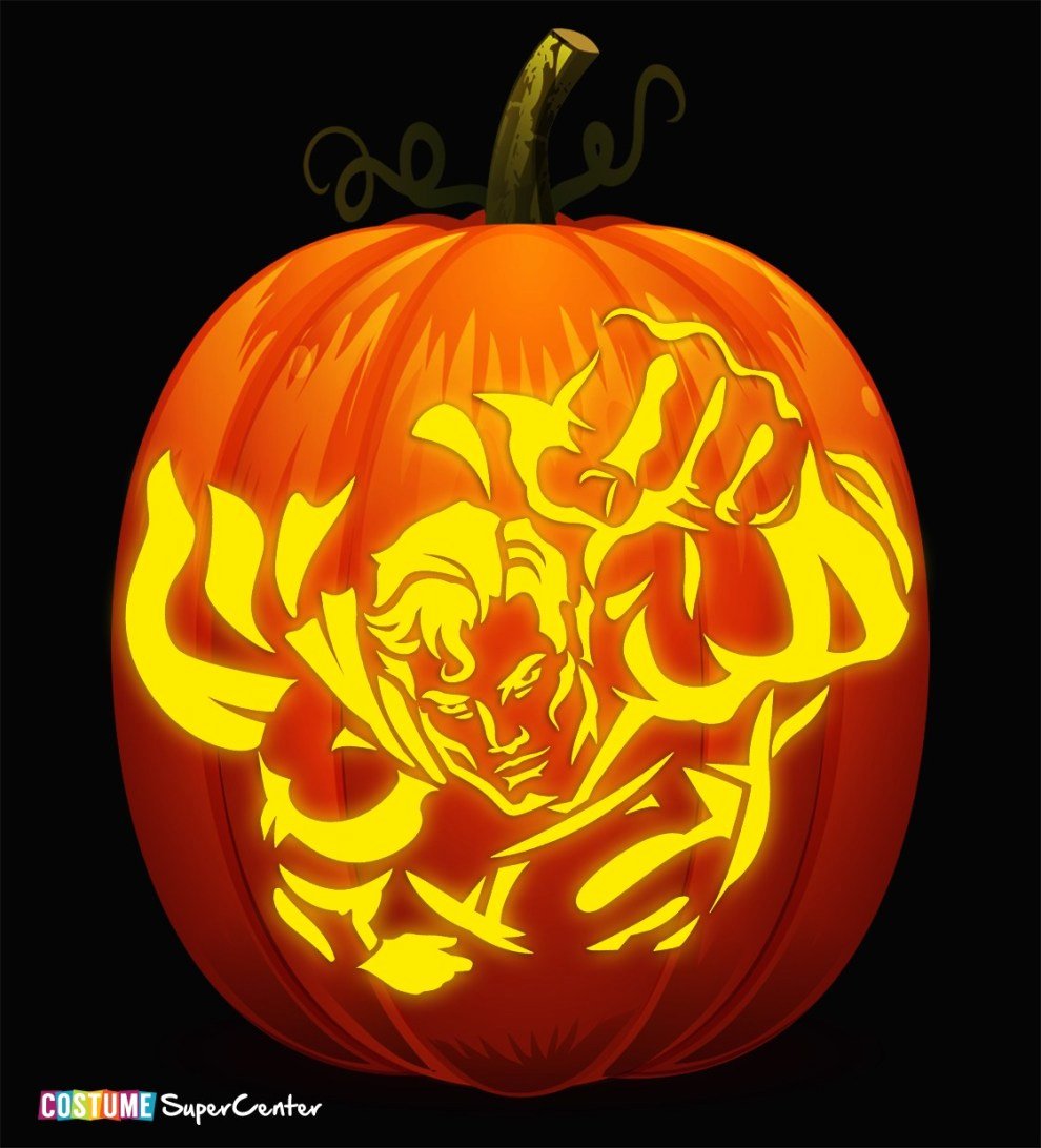 Superman Pumpkin Stencils New In Time for Halloween Justice League Pumpkin Stencils