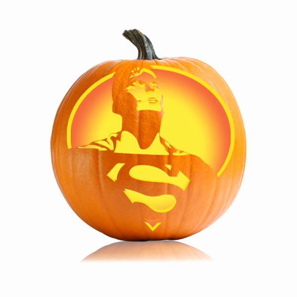 Superman Pumpkin Stencils New Superman Pumpkin Stencil