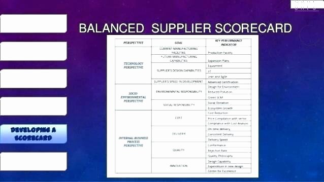 Supplier Performance Scorecard Template Xls New Vendor Evaluation Template