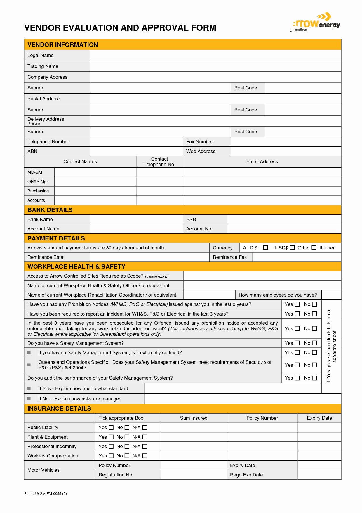 Supplier Questionnaire Template Inspirational 29 Of Supplier assessment forms Template