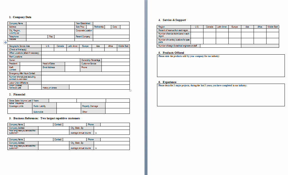 Supplier Questionnaire Template Inspirational Procurement Templates &amp; tools