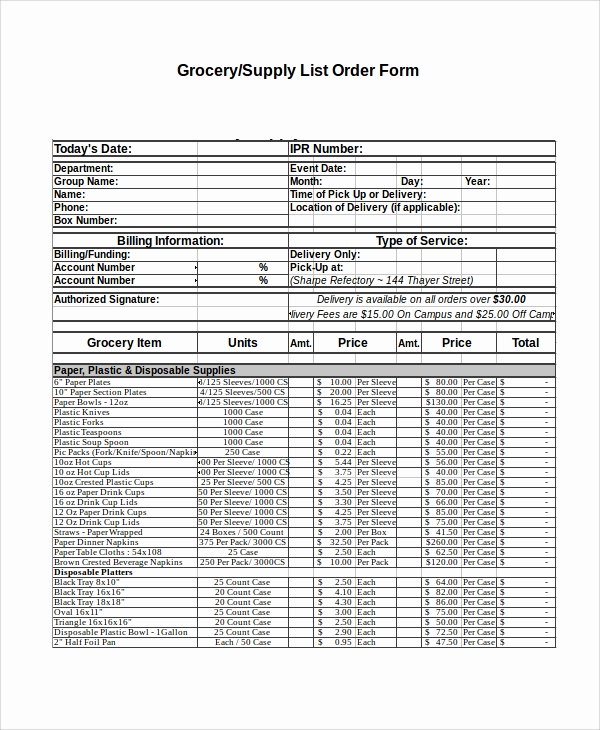 Supply order forms Awesome Excel order form Template 19 Free Excel Documents