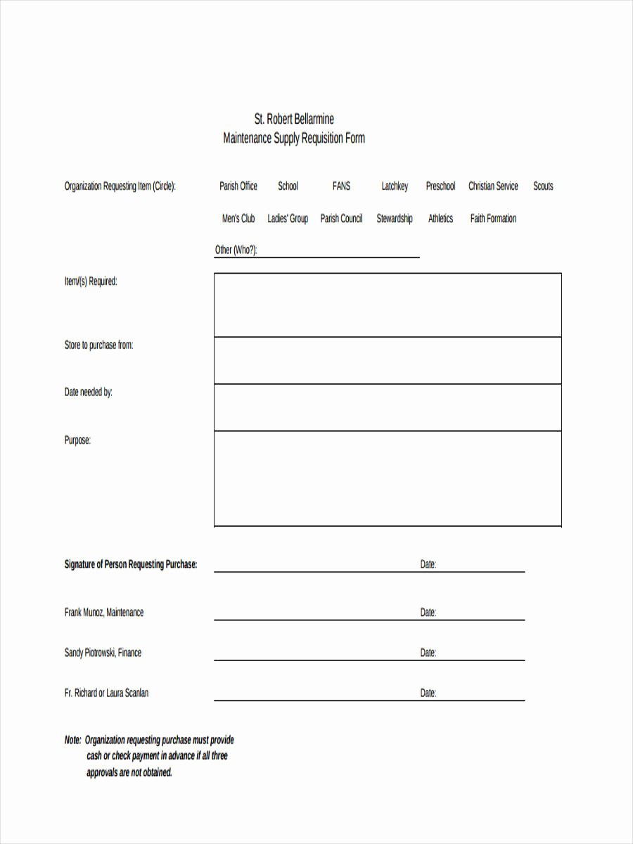 Supply order forms Beautiful 7 Supply Requisition forms Free Sample Example format