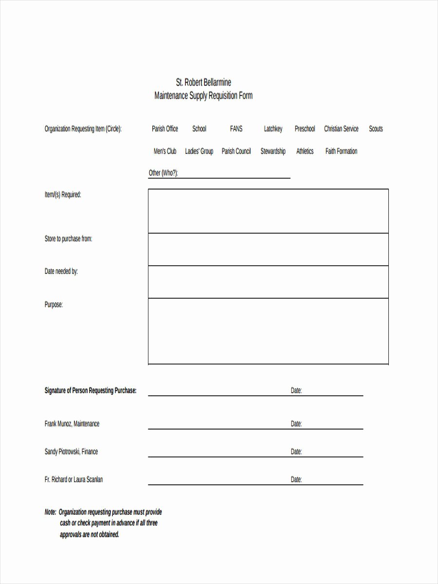 Supply order forms Beautiful 7 Supply Requisition forms Free Sample Example format