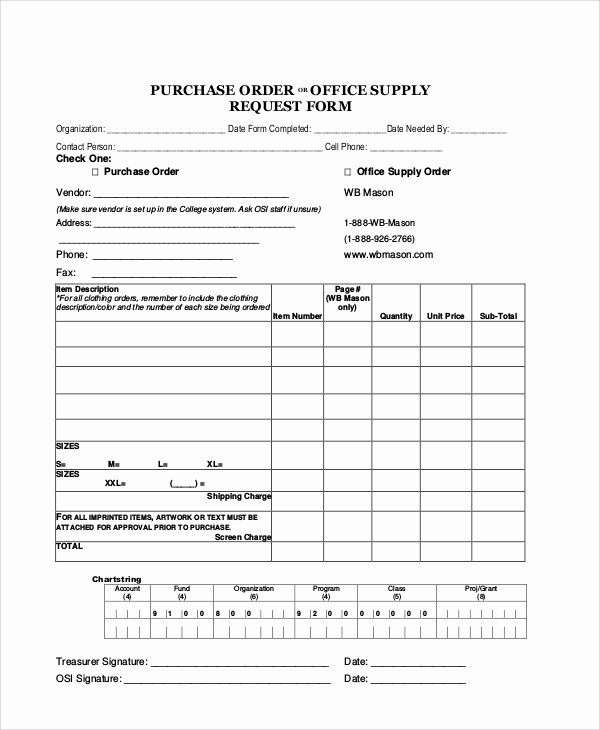 Supply order forms Beautiful Sample Supply Request form 10 Examples In Word Pdf