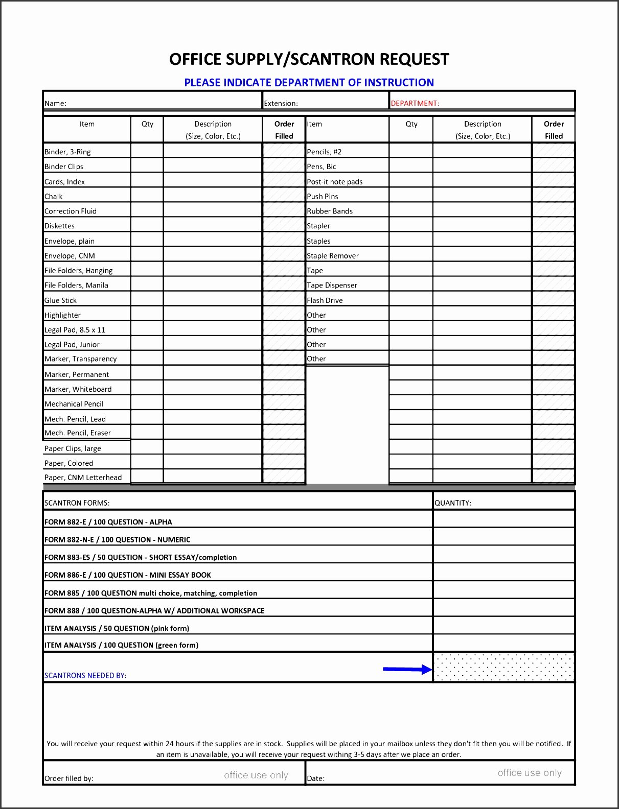 Supply order forms Unique 9 Suppliers List Template Sampletemplatess