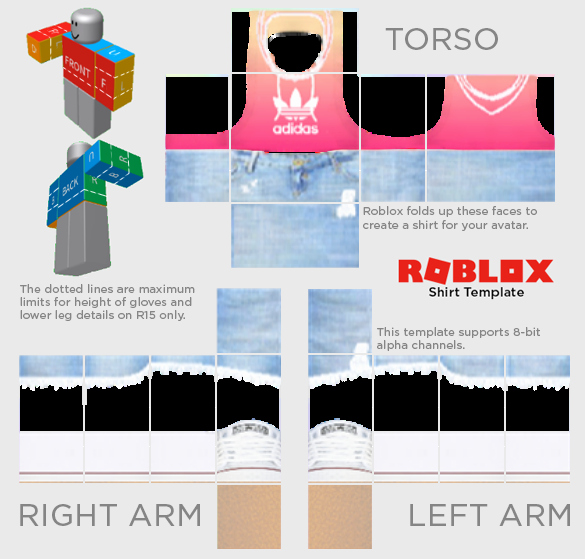 supreme shirt roblox template