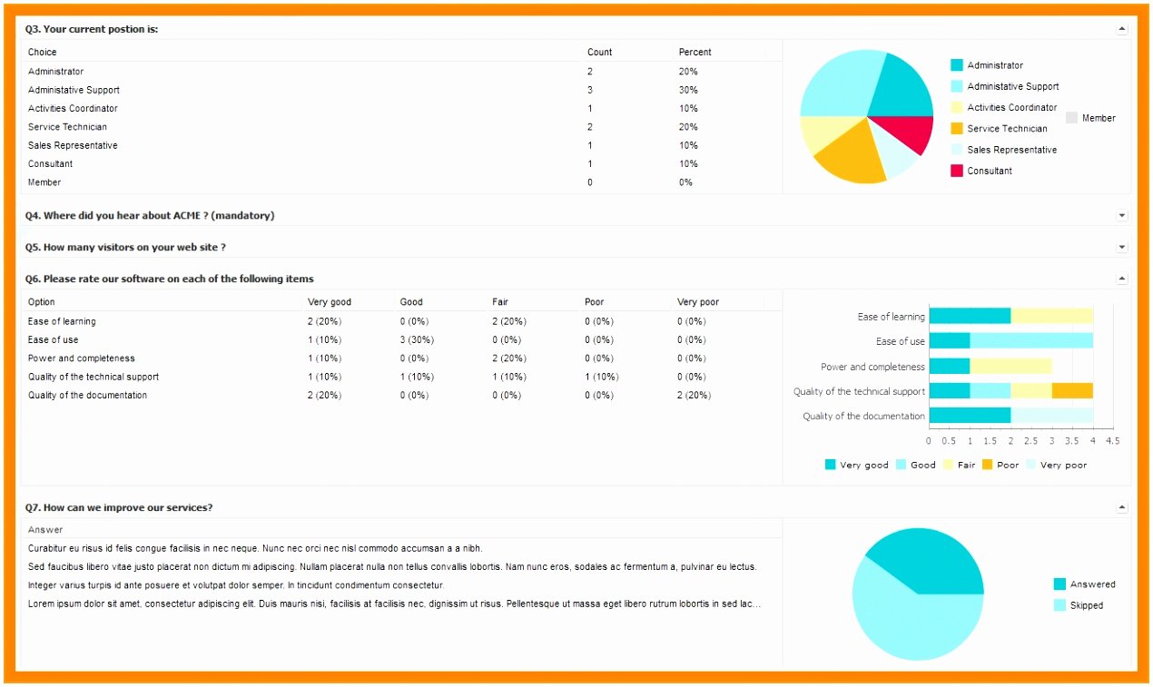 Survey Results Excel Template Elegant 10 Excel Survey Results Template Votix