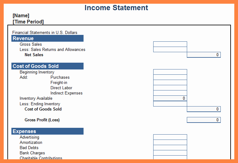 Synonym for Finance Unique 9 Personal In E Statement Template Excel