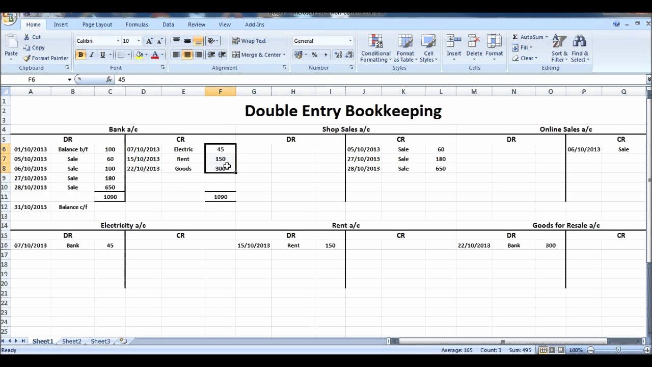 T Account Template Excel New Free Line Bookkeeping Course 9 Closing T Accounts