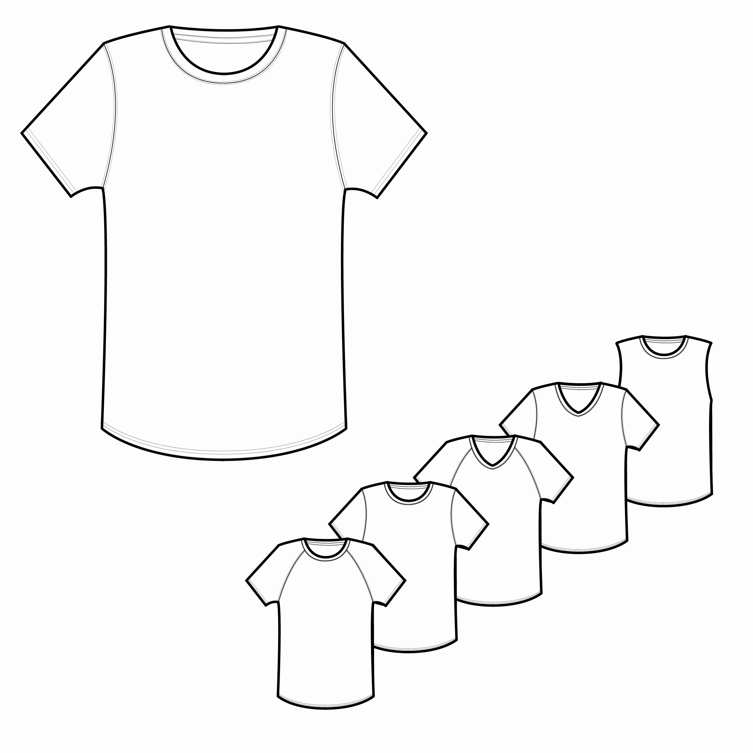 T-shirt Drawing Fresh Mens Classic &amp; Raglan Tee Shirt Technical Drawings