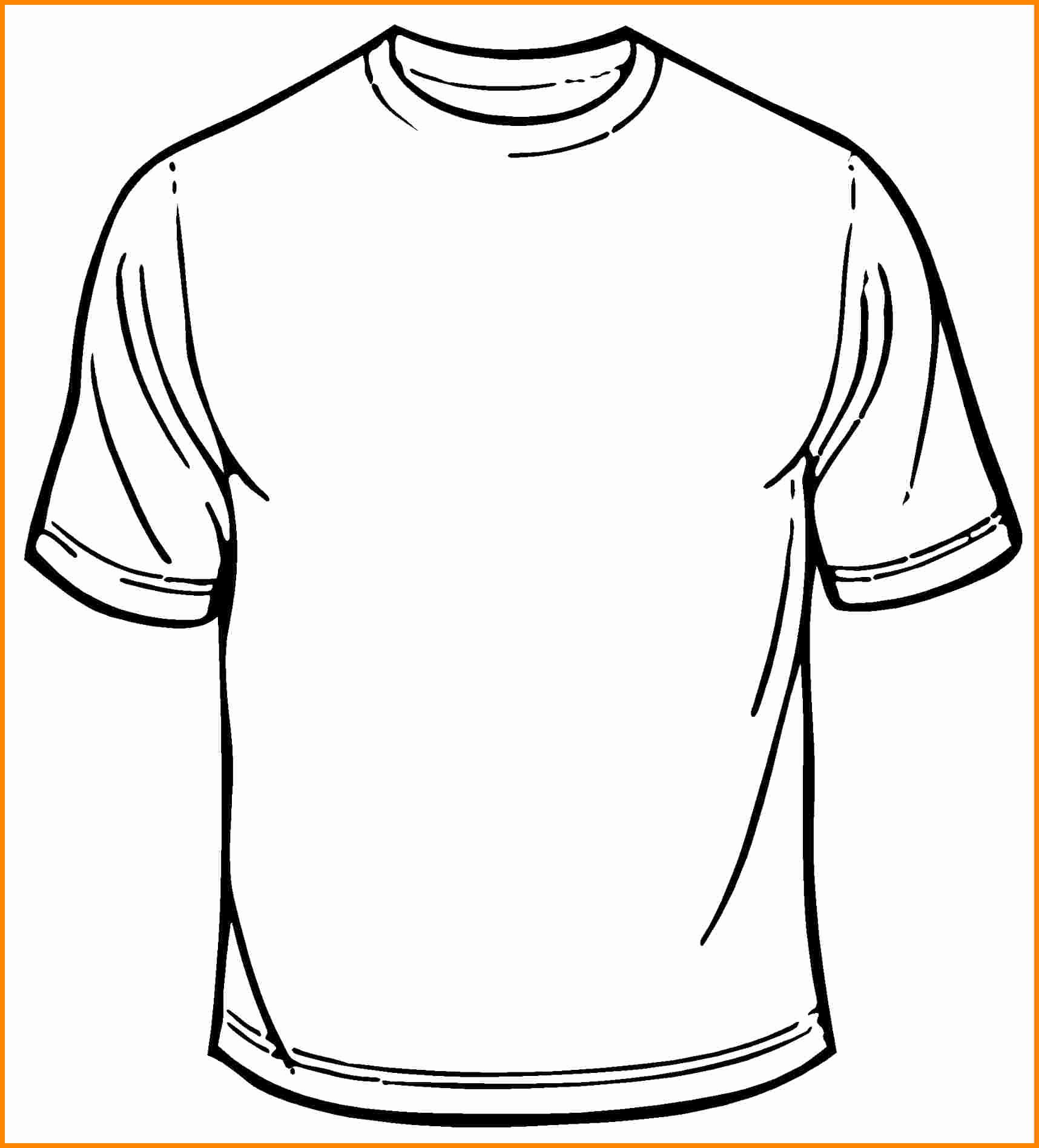 T-shirt Drawing Unique T Shirt Drawing Outline at Getdrawings