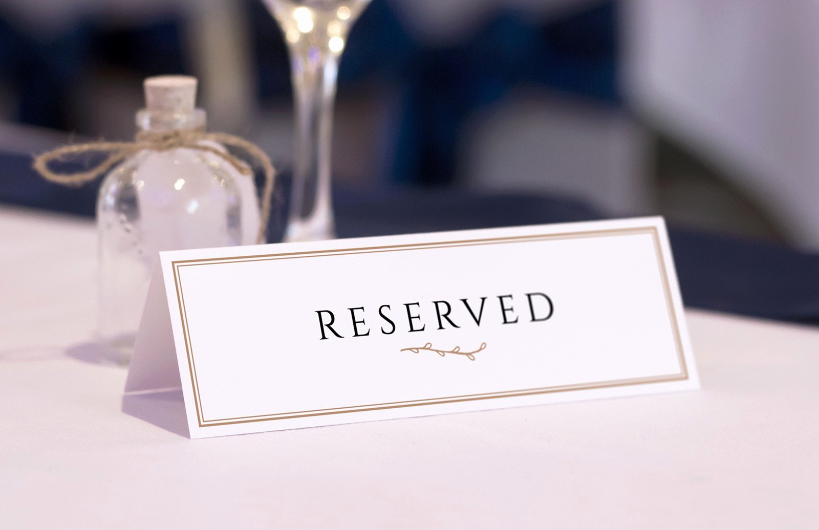 Table Reservation Template Inspirational Reserved Table Card Mockups — Medialoot