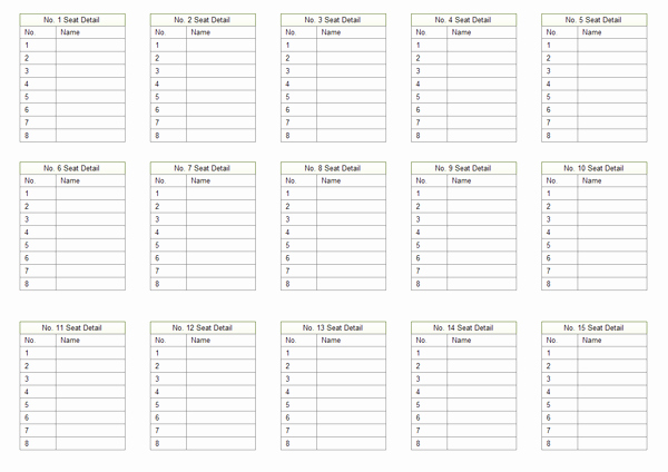 Table Seating Chart Template Microsoft Word Beautiful Table Plan software