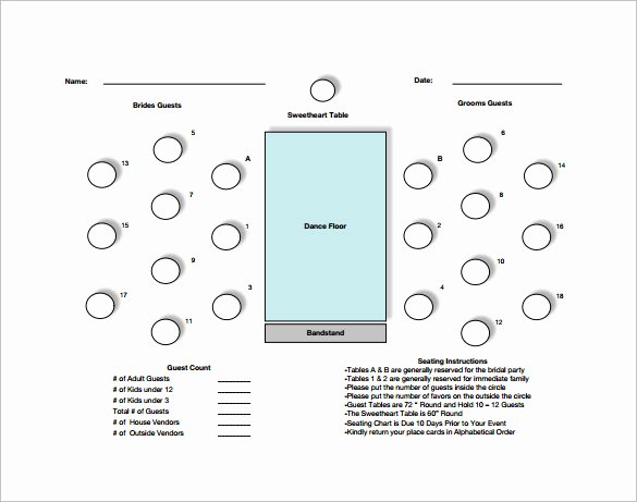 Table Seating Chart Template Microsoft Word Lovely Table Seating Chart Template – 14 Free Sample Example