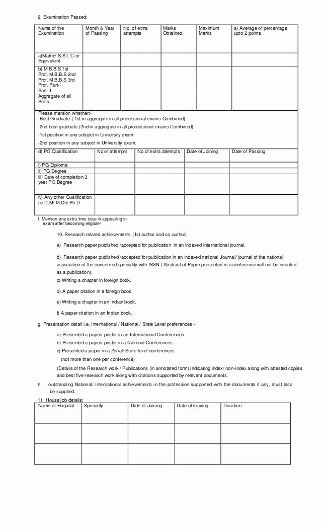Teacher Application forms Fresh Application form for Faculty Teacher In Bps Medical