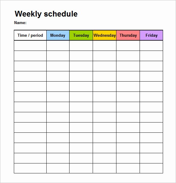 Teacher Daily Schedule Template Free Awesome 55 Schedule Templates &amp; Samples Word Excel Pdf