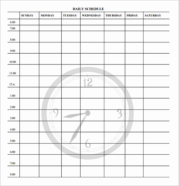 Teacher Daily Schedule Template Free Awesome Daily Schedule Template for Teachers Driverlayer Search