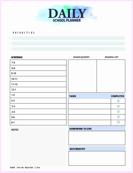 Teacher Daily Schedule Template Free Beautiful Free Printable Teacher Planner 45 School organizing