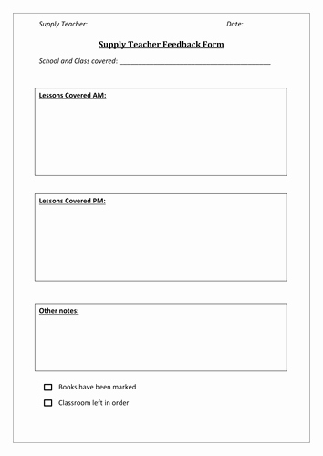 Teaching Feedback forms Elegant so Called Chaos Profile Tes