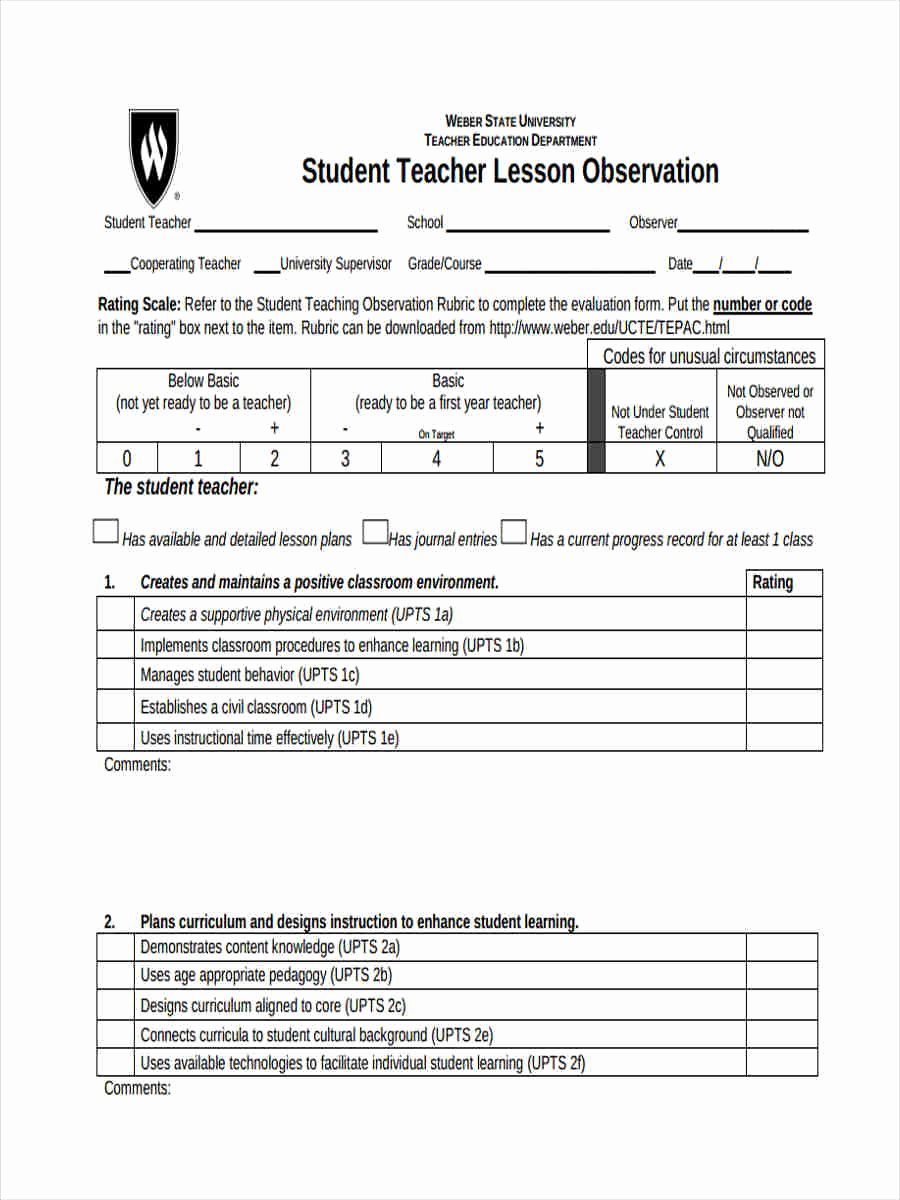 Teaching Feedback forms New 17 Teacher Feedback form Templates