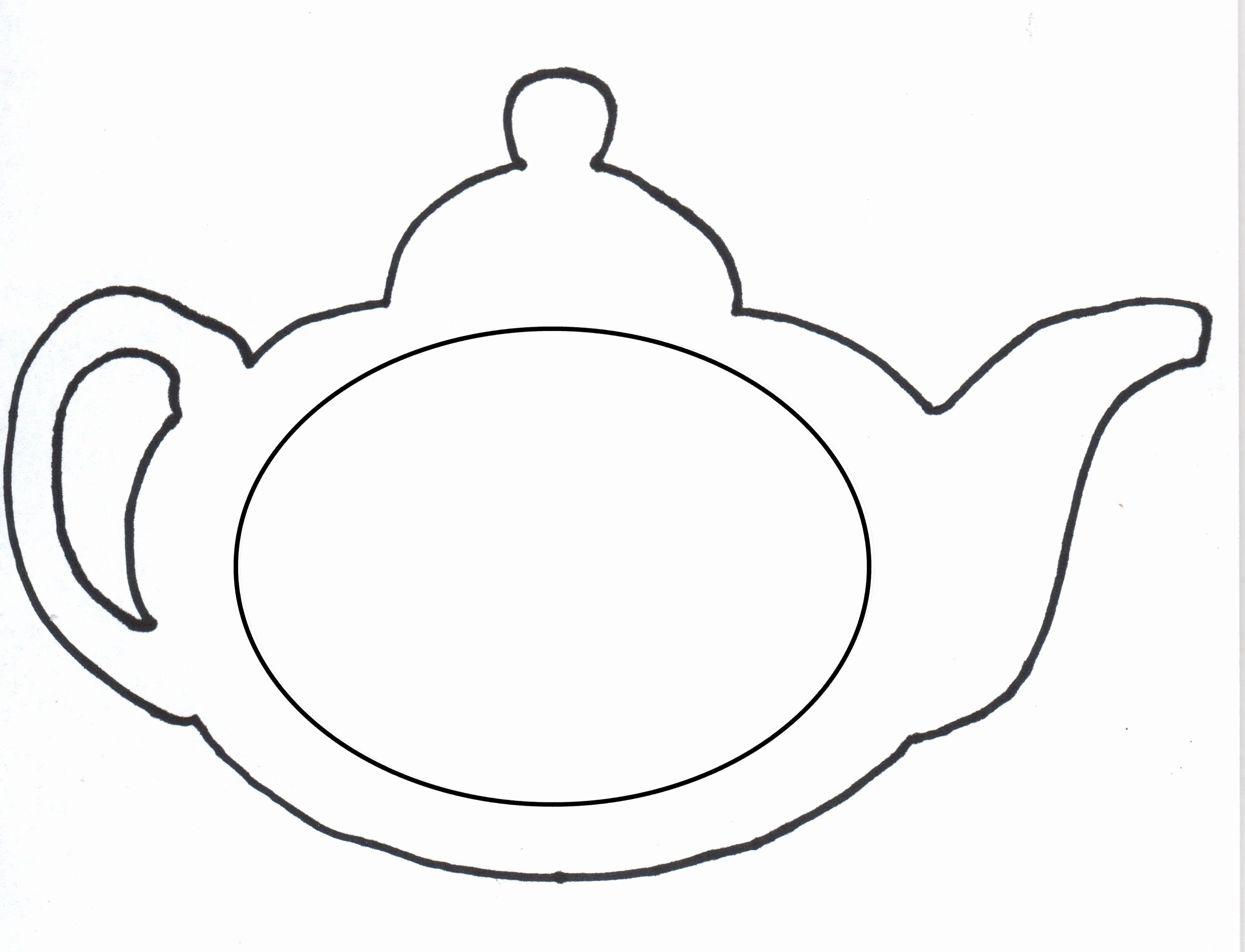 Teapot Template Free Printable Beautiful Tea Pot Template Clipart Best