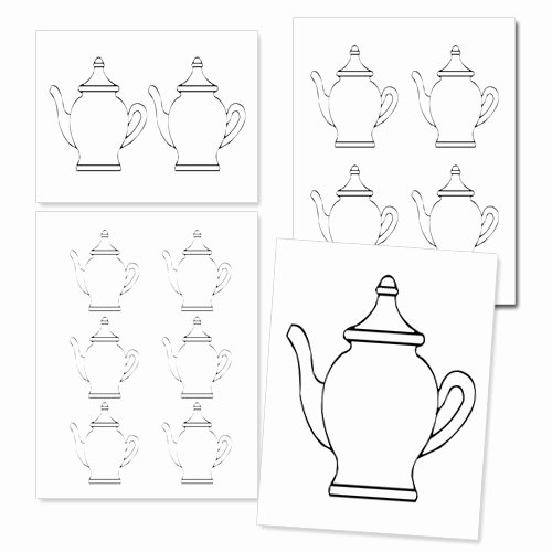 Teapot Template Free Printable Inspirational Printable Teapot Template — Printable Treats