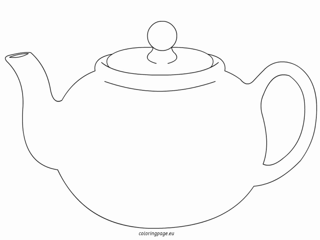Teapot Template Free Printable Luxury Tea Pot Coloring Sheets Teapot Page Grig3