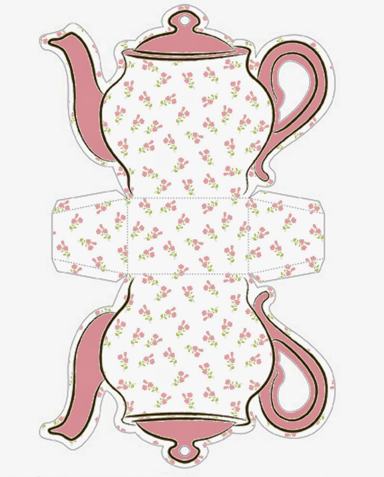 Teapot Template Printable Elegant Shabby Chic Teapot Free Printable Boxes