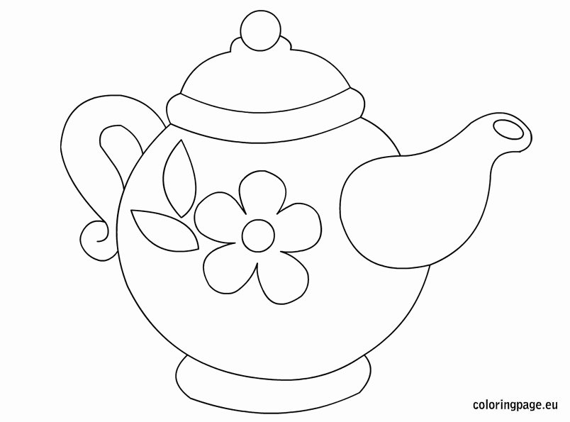 Teapot Template Printable Fresh Drawn Teapot Template Pencil and In Color Drawn Teapot