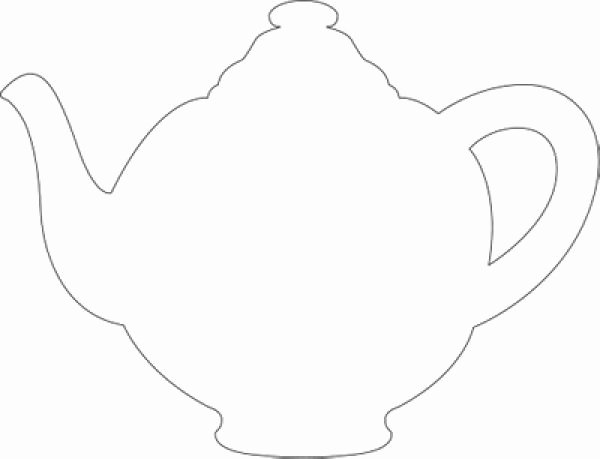 Teapot Template Printable Fresh Drawn Teapot Template Pencil and In Color Drawn Teapot